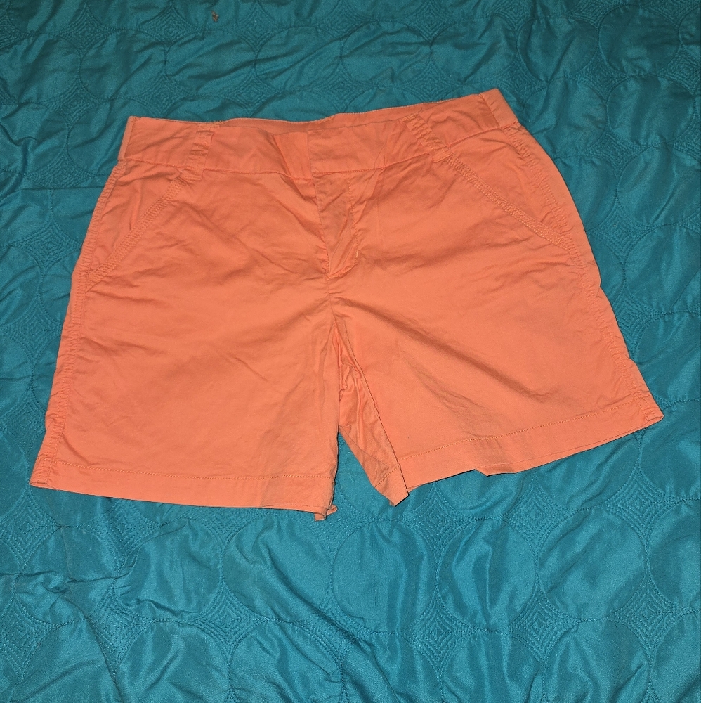 Khakis and Co orange shorts. Size 8